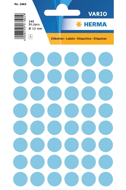 ΕΤΙΚΕΤΕΣ ΣΤΡΟΓΓΥΛΕΣ 12ΜΜ 10Φ.ΣΙΕΛ ΗΕRΜΑ 1863