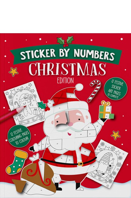 ΜΠΛΟΚ ΖΩΓΡΑΦΙΚΗΣ XMAS STICKER BY NUMBERS