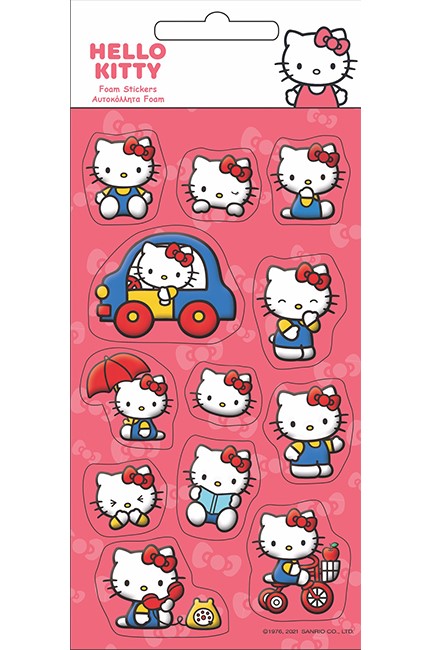 STICKERS GIM FOAM 1Φ.HELLO KITTY