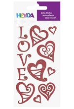 STICKERS HEYDA 3D ΚΑΡΔΙΕΣ-LOVE