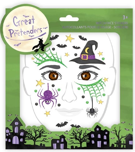 STICKERS ΠΡΟΣΩΠΟΥ GREAT PRETENDERS HALLOWEEN