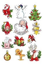 STICKERS ΤΑΤΟΥΑΖ XMAS