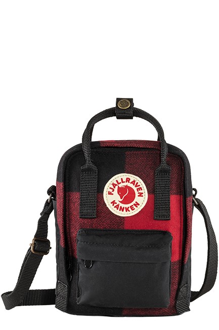 ΤΣΑΝΤΑ ΠΛΑΤΗΣ FJALLRAVEN KANKEN RE-WOOL SLING 23329-320-550 RED BLACK ΜΟΝΟΘΕΣΙΑΚΗ