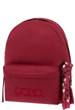 ΤΣΑΝΤΑ ΠΛΑΤΗΣ POLO BAG WITH SCARF 901135-4100 RASPBERRY ΜΟΝΟΘΕΣΙΑΚΗ