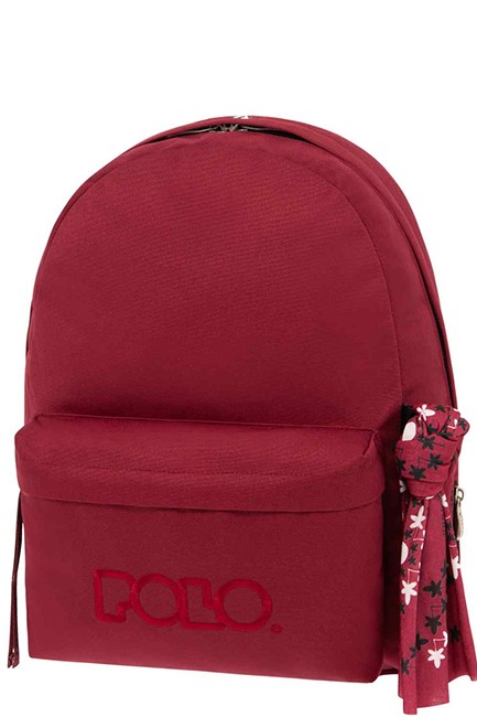 ΤΣΑΝΤΑ ΠΛΑΤΗΣ POLO BAG WITH SCARF 901135-4100 RASPBERRY ΜΟΝΟΘΕΣΙΑΚΗ