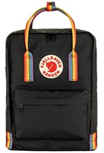 ΤΣΑΝΤΑ ΠΛΑΤΗΣ FJALLRAVEN KANKEN 23620-550-907 BLACK RAINBOW PATTERN ΜΟΝΟΘΕΣΙΑΚΗ