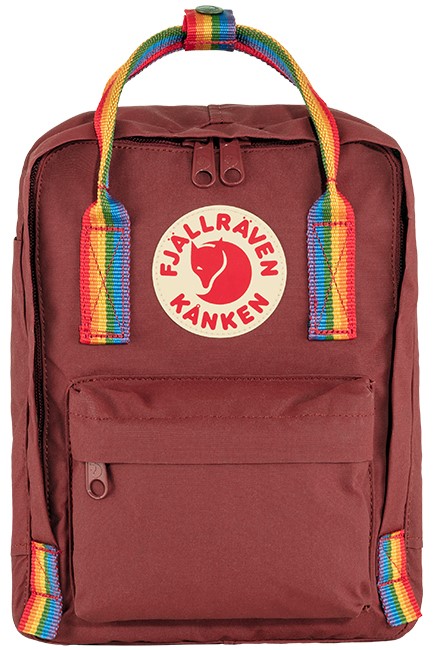 ΤΣΑΝΤΑ ΠΛΑΤΗΣ MINI FJALLRAVEN KANKEN RAINBOW 23621-326-907 OX RED-RAINBOW PATTERN ΜΟΝΟΘΕΣΙΑΚΗ