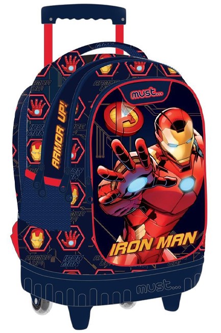 ΤΣΑΝΤΑ TROLLEY MUST AVENGERS IRON MAN ΜΕ LED 000506239 ΠΟΛΥΘΕΣΙΑΚΗ