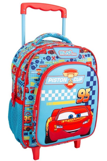 ΤΣΑΝΤΑ TROLLEY ΝΗΠΙΟΥ MUST DISNEY CARS PISTON CUP 000564316 ΜΟΝΟΘΕΣΙΑΚΗ