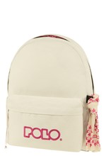 ΤΣΑΝΤΑ ΠΛΑΤΗΣ POLO BAG WITH SCARF 901135-2543 WHITE PINK ΜΟΝΟΘΕΣΙΑΚΗ