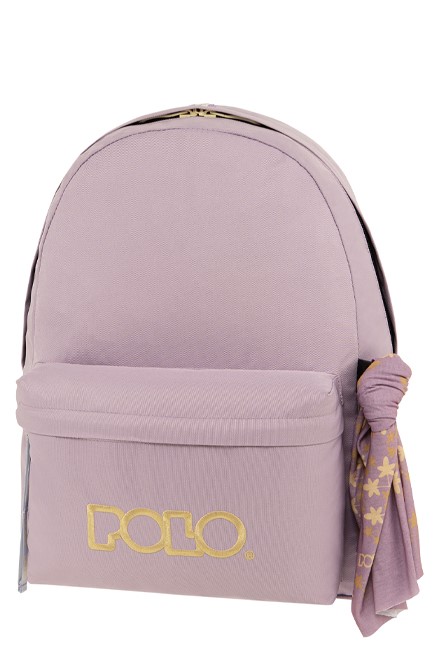 ΤΣΑΝΤΑ ΠΛΑΤΗΣ POLO BAG WITH SCARF 901135-4570 LILAC ΜΟΝΟΘΕΣΙΑΚΗ