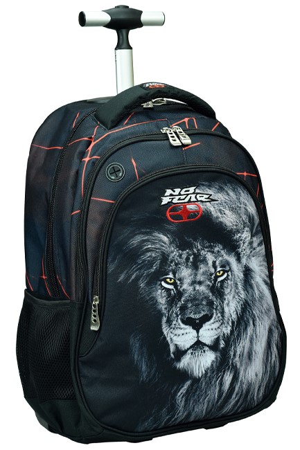 ΤΣΑΝΤΑ TROLLEY BACK ΜΕ UP 348-35074 NO FEAR LASER LION ΠΟΛΥΘΕΣΙΑΚΗ