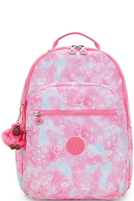 ΤΣΑΝΤΑ ΠΛΑΤΗΣ KIPLING SEOUL I5816-2PE GARDEN CLOUDS ΜΕ ΘΗΚΗ LAPTOP ΜΟΝΟΘΕΣΙΑΚΗ