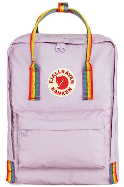 ΤΣΑΝΤΑ ΠΛΑΤΗΣ MINI FJALLRAVEN KANKEN RAINBOW 23621-457-907 LAVENDER-RAINBOW PATTERN ΜΟΝΟΘΕΣΙΑΚΗ