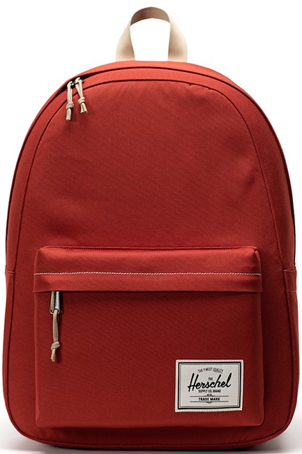 ΤΣΑΝΤΑ ΠΛΑΤΗΣ ΜΕ ΘΗΚΗ LAPTOP HERSCHEL CLASSIC XL RED OCHRE-WHITE STITCH ΜΟΝΟΘΕΣΙΑΚΗ