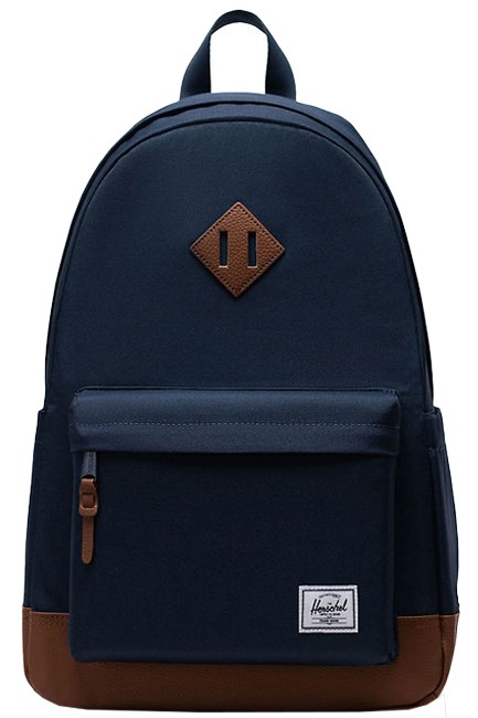 ΤΣΑΝΤΑ ΠΛΑΤΗΣ ΜΕ ΘΗΚΗ LAPTOP HERSCHEL HERITAGE NAVY-TAN ΜΟΝΟΘΕΣΙΑΚΗ