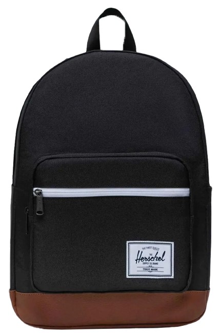 ΤΣΑΝΤΑ ΠΛΑΤΗΣ ΜΕ ΘΗΚΗ LAPTOP HERSCHEL POP QUIZ BLACK-TAN ΜΟΝΟΘΕΣΙΑΚΗ