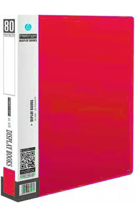 ΝΤΟΣΙΕ ΣΟΥΠΛ Α4 ΜΕ  80 ΔΙΑΦΑΝΕΙΣ ΘΗΚΕΣ METRON ΚΟΚΚΙΝΟ