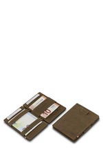 ΚΑΡΤΟΘΗΚΗ ΓΙΑ 10 ΚΑΡΤΕΣ LEATHER GARZINI MAGIC WALLET RFID SAFE CAVARE VINTAGE JAVA BROWN