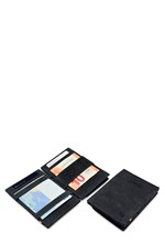 ΚΑΡΤΟΘΗΚΗ ΓΙΑ 8 ΚΑΡΤΕΣ-ΚΕΡΜΑΤΑ LEATHER GARZINI MAGIC WALLET RFID SAFE  CAVARE VINTAGE CARBON BLACK