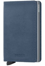 ΚΑΡΤΟΘΗΚΗ ΓΙΑ 10 ΚΑΡΤΕΣ LEATHER SECRID RFID SAFE SLIM WALLET ORIGINAL ICE BLUE