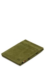 ΚΑΡΤΟΘΗΚΗ ΓΙΑ 10 ΚΑΡΤΕΣ LEATHER GARZINI MAGIC WALLET RFID SAFE ESSENZIALE VINTAGE OLIVE GREEN