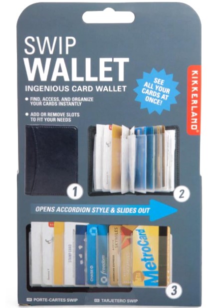 ΚΑΡΤΟΘΗΚΗ ΓΙΑ 10 ΚΑΡΤΕΣ KIKKERLAND SWIP WALLET-BLACK