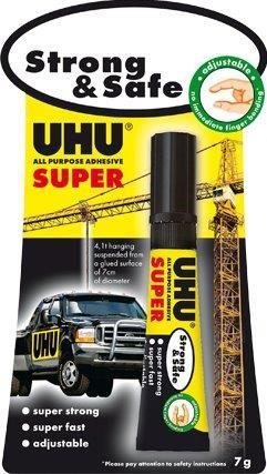 ΚΟΛΛΑ ΡΕΥΣΤΗ UHU SUPER GLUE 7γρ.STRONG & SAFE