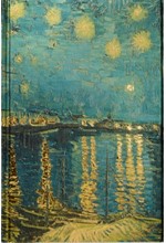 ΣΗΜΕΙΩΜΑΤΑΡΙΟ FLAME TREE FOILED VAN GOGH-STARRY NIGHT 14,8*21cm.88Φ.ΡΙΓΕ FTNB011