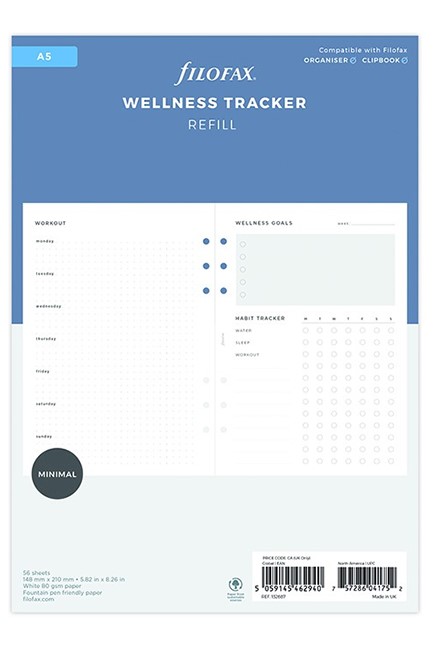 FILOFAX A5 ΣΗΜΕΙΩΣΕΙΣ WELLNESS TRACKERS       