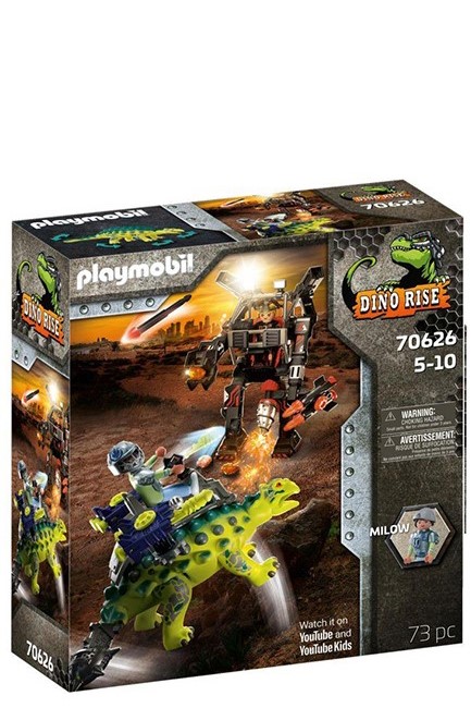 PLAYMOBIL DINOS RISE-70626 ΑΓΚΥΛΟΣΑΥΡΟΣ ΜΕ ΜΑΧΗΤΗ ΕΝΑΝΤΙΟΝ ΡΟΜΠΟΤ