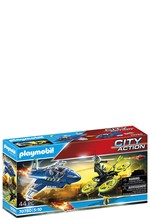 PLAYMOBIL CITY ACTION-70780 ΚΑΤΑΔΙΩΞΗ DRONE ΑΠΟ ΑΣΤΥΝΟΜΙΚΟJET