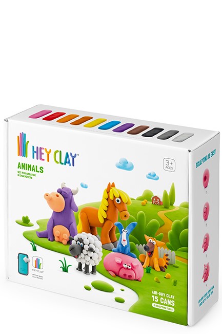 ΚΑΤΑΣΚΕΥΕΣ ΑΠΟ ΠΗΛΟ HEY CLAY ANIMALS ΜΕ ΕΡΓΑΛΕΙΑ