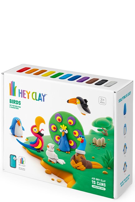 ΚΑΤΑΣΚΕΥΕΣ ΑΠΟ ΠΗΛΟ HEY CLAY BIRDS ΜΕ ΕΡΓΑΛΕΙΑ