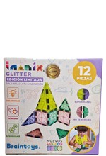 ΚΑΤΑΣΚΕΥΕΣ ΜΕ ΜΑΓΝΗΤΗ IMANIX BRAINTOYS GLITTER 16 ΤΕΜ.