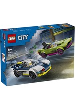 LEGO CITY-60415 POLICE CAR AND MUSCLE CAR CHASE