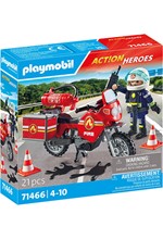 PLAYMOBIL ΠΥΡΟΣΒΕΣΤΙΚΗ-71466 ΠΥΡΟΣΒΕΣΤΗΣ ΜΕ ΜΟΤΟΣΙΚΛΕΤΑ