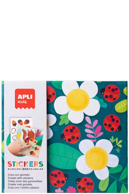 ΔΗΜΙΟΥΡΓΙΕΣ ΜΕ ΑΥΤΟΚΟΛΛΗΤΑ APLI GAME BOX GEOMETRIC-LADYBUG