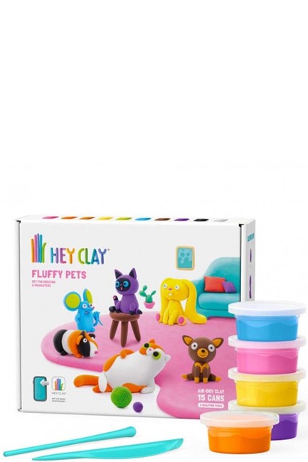 ΚΑΤΑΣΚΕΥΕΣ ΑΠΟ ΠΗΛΟ HEY CLAY FLUFFY PETS ΜΕ ΕΡΓΑΛΕΙΑ