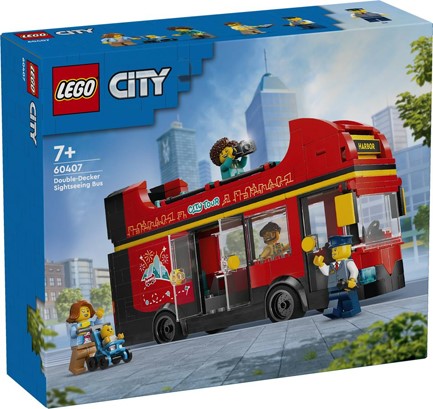 LEGO CITY-60407 RED DOUBLE-DECKER SIGHTSEEING BUS