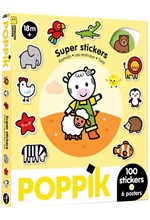 ΔΗΜΙΟΥΡΓΙΚΗ ΑΦΙΣΑ ΜΕ 100 ΑΥΤΟΚΟΛΛΗΤΑ POPPIK STICKER BOX-ANIMALS