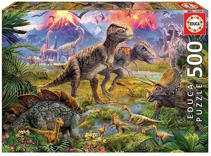 PUZZLE 500TEM.EDUCA DINOSAUR GATHERING 15969