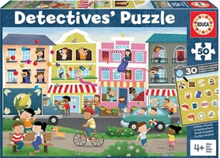 PUZZLE 50 ΤΕΜ.EDUCA DETECTIVE'S-ΠΟΛΗ