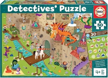 PUZZLE 50 ΤΕΜ.EDUCA DETECTIVE'S-ΚΑΣΤΡΟ