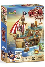 PUZZLE CUBICFUN 3D 157ΤΕΜ.NATIONAL GEOGRAPHIC 45.5*28*33 εκ.PIRATE TREASURE SHIP