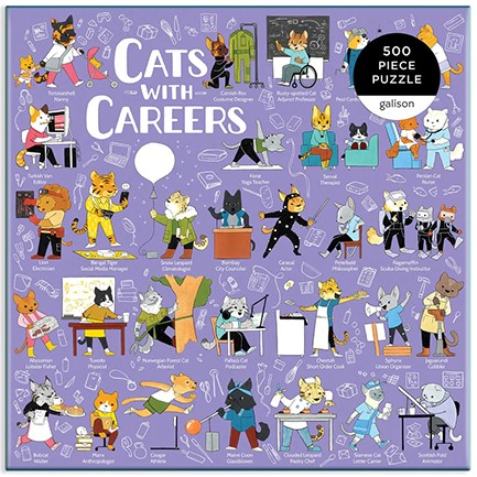 PUZZLE 500 ΤΕΜ.GALISON-CATS WITH CAREERS