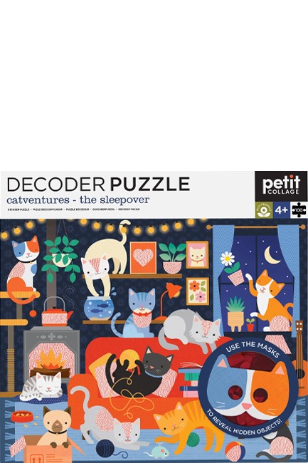 PUZZLE 100ΤΕΜ.PETITCOLLAGE ΜΥΣΤΙΚΟ ΜΗΝΥΜΑ ΓΑΤΟΠΕΡΙΠΕΤΕΙΕΣ Η ΔΙΑΝΥΚΤΕΡΕΥΣΗ