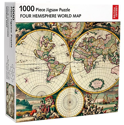 PUZZLE 1000 ΤΕΜ.BRITISH LIBRARY A MAP OF THE WORLD