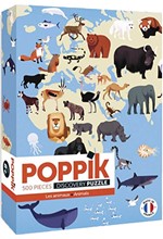 PUZZLE 500 ΤΕΜ.POPPIK ANIMALS OF THE WORLD