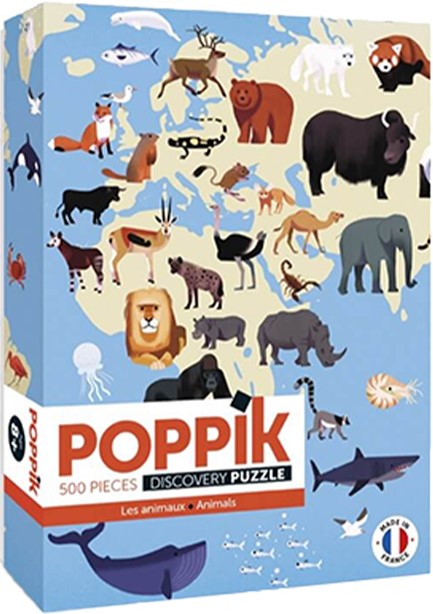 PUZZLE 500 ΤΕΜ.POPPIK ANIMALS OF THE WORLD